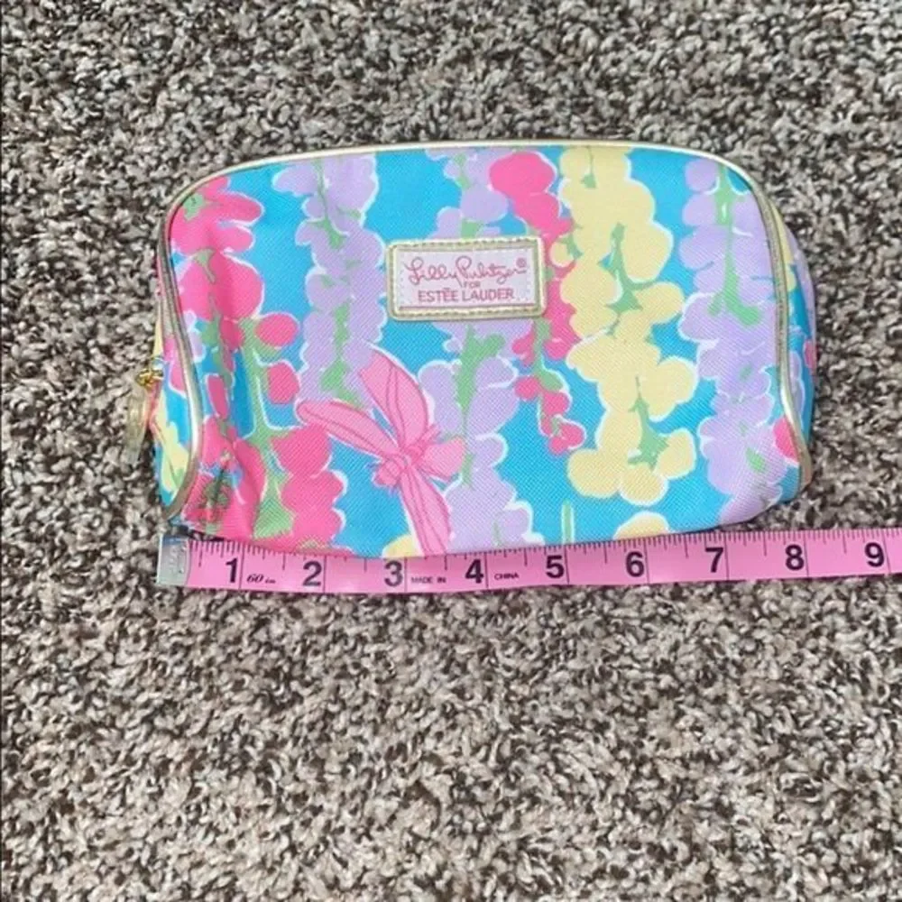 5/$30 🎈 Lilly Pulitzer x‎ Estée Lauder snapdragon cosmetic pouch